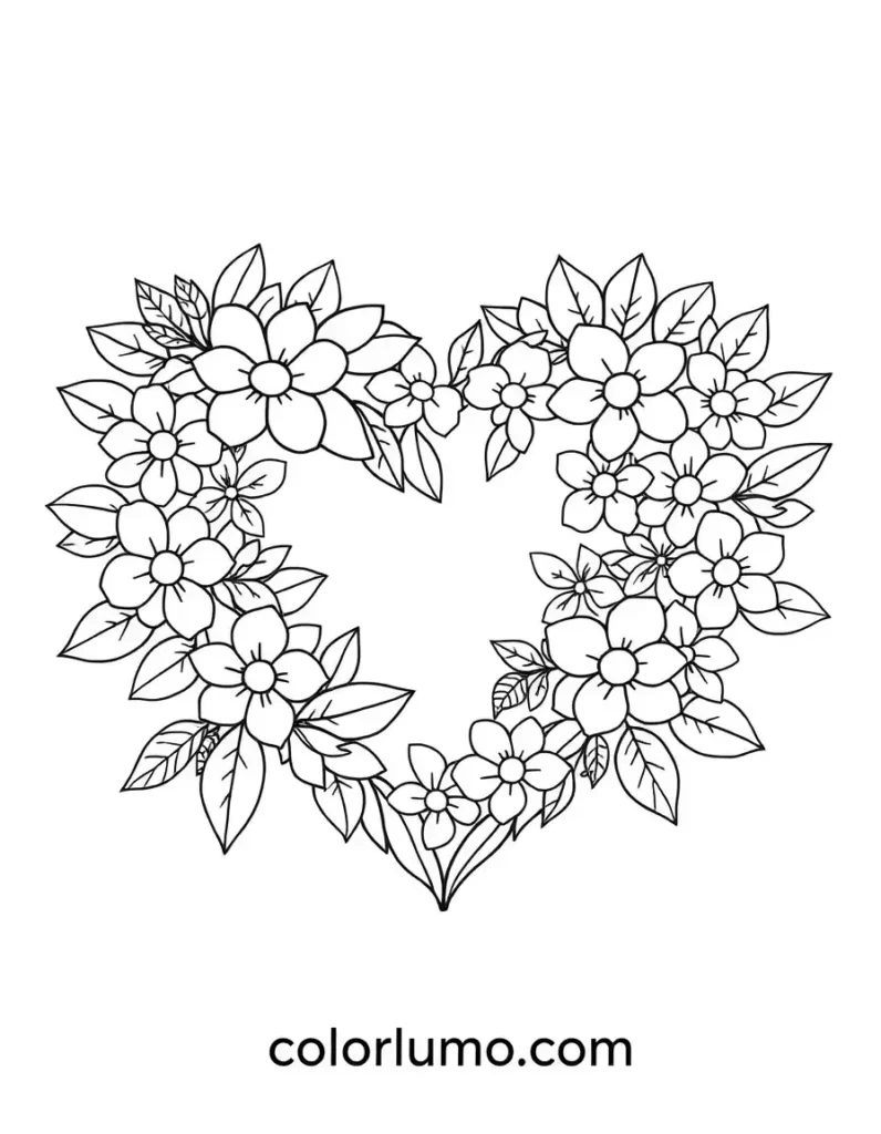 Heart-shaped flowers