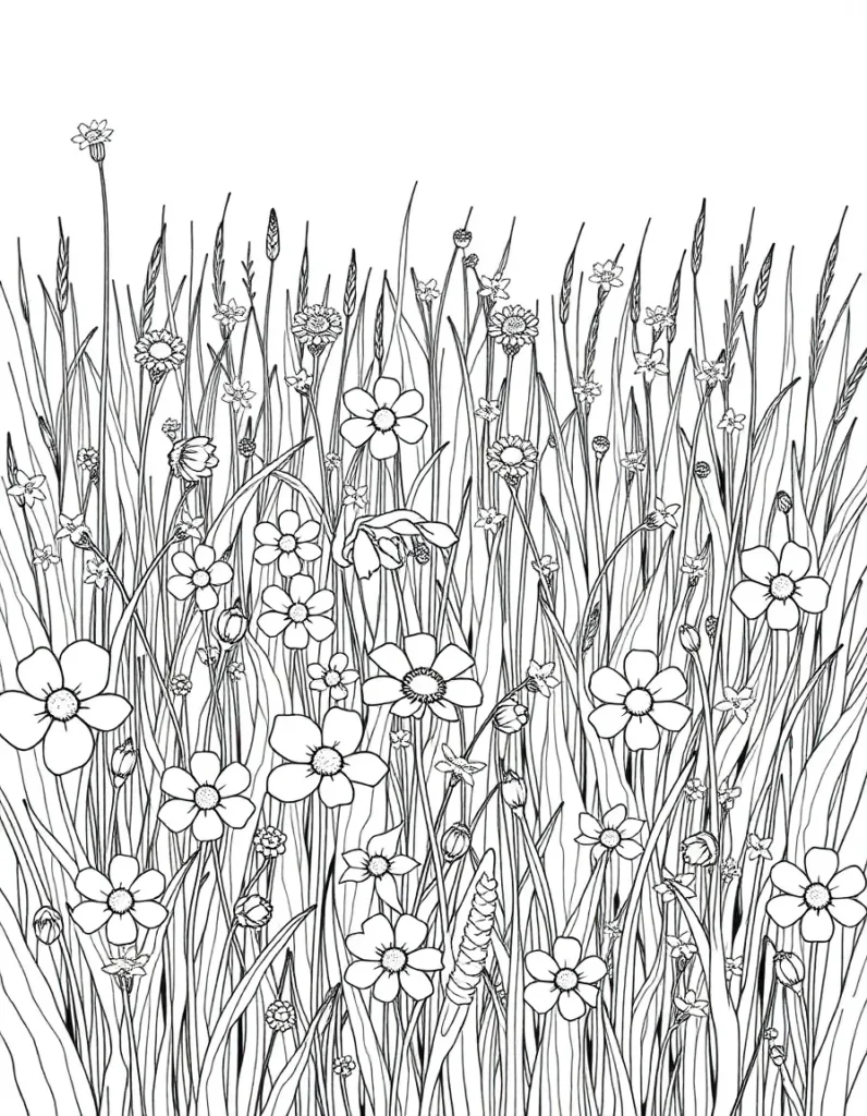 Wildflowers Meadow Scene