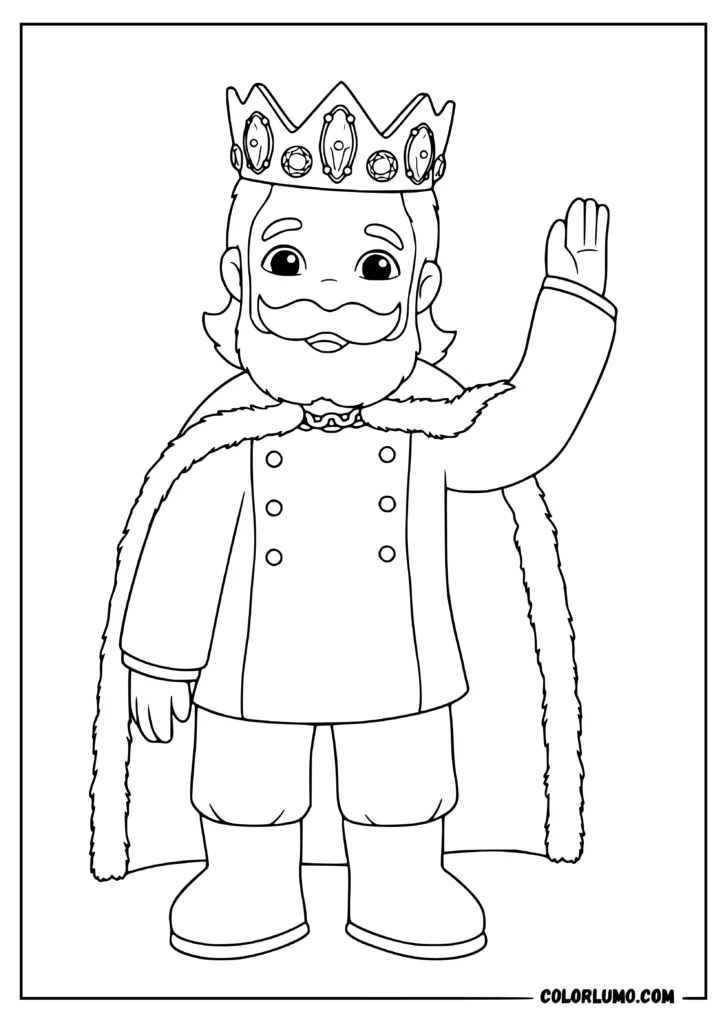 King Friday XIII coloring pages from Daniel tiger