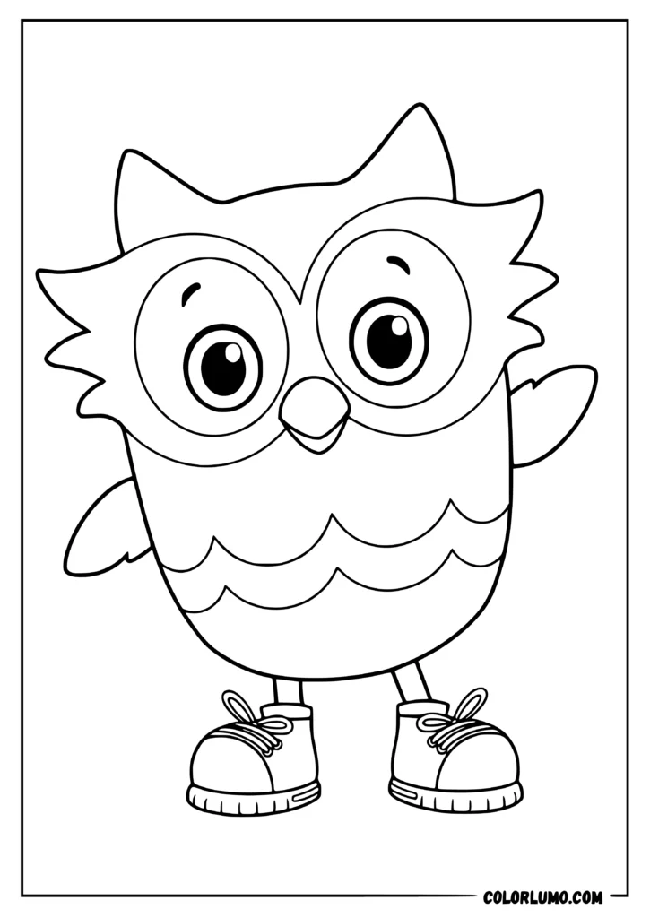 O the Owl coloring pages from daniel tiger neighborhood
